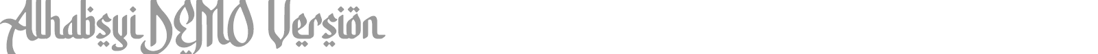 Alhabsyi font preview